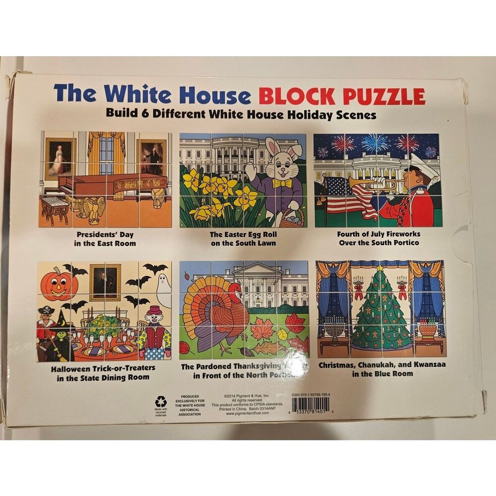 White House Historical Association White House Block Puzzle